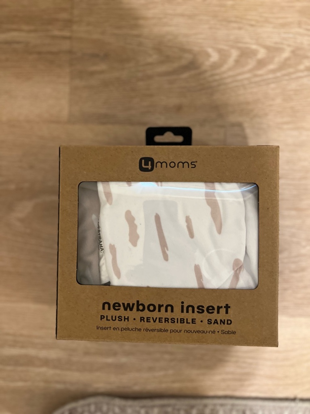 4moms Sand Newborn Insert - Plush Reversible Infant Support
